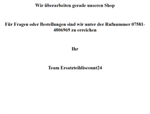 Tablet Screenshot of ersatzteildiscount24.de